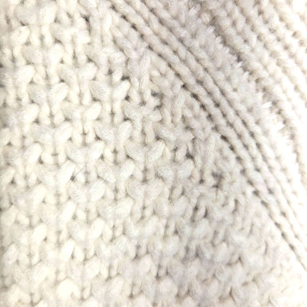 Banana Republic Merino wool popcorn Honeycomb Stitch Sweater cream ecru small - Picture 6 of 9